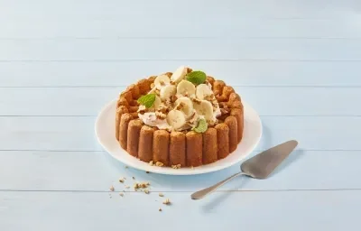 Panqué de plátano y dulce de leche Panqué de plátano y dulce de leche