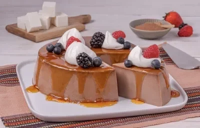 Flan de Chocolate con Queso Flan de Chocolate con Queso
