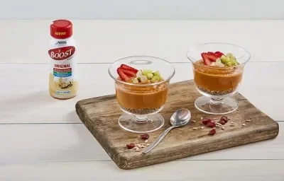 Postre de camote con semillas