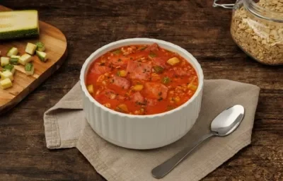 Sopa de Avena con Jamón y Calabaza Sopa de Avena con Jamón y Calabaza