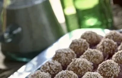 trufas de choco-avellana y amaranto trufas de choco-avellana y amaranto