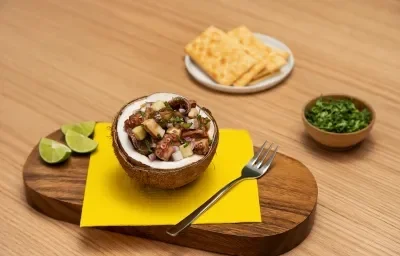 Cocktail de pulpo con ostiones