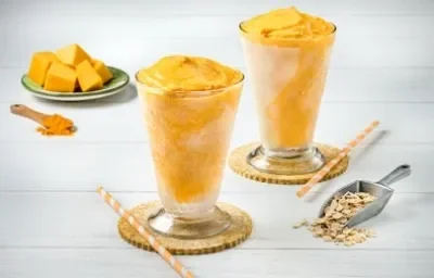 Oats Mango Smoothie Oats Mango Smoothie