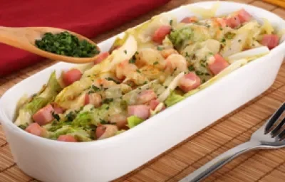 Endibias con jamón