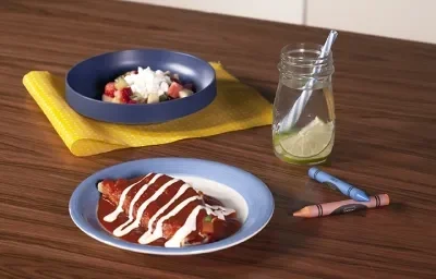 Enchilada con verdura Enchilada con verdura
