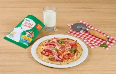 Mini pizza saludable Mini pizza saludable