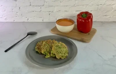 Tortitas de Brócoli con Avena Tortitas de Brócoli con Avena