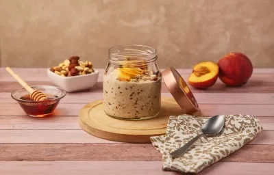 Bowl de Avena con Durazno Bowl de Avena con Durazno