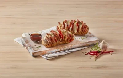 Papa rellena con pepperoni