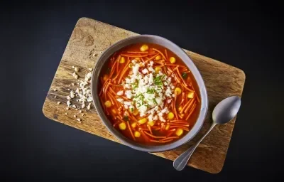 Sopa de fideo con verduras Sopa de fideo con verduras