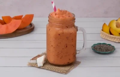 Smoothie de Papaya con Ciruela