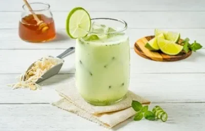Limonada cremosa de coco