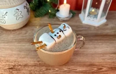 Muñeco de Nieve con Chocolate