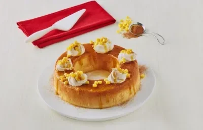 Flan de elote con queso Flan de elote con queso