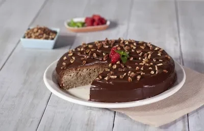Pastel 3 leches, chocolate y nuez Pastel 3 leches, chocolate y nuez