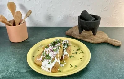 Tetelas de Queso con Champiñones