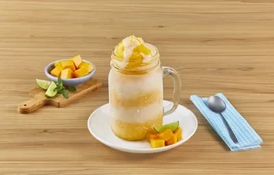 Frappé de mango con limón Frappé de mango con limón