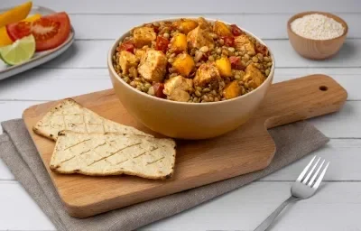 Ensalada de Lentejas con Pollo