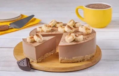 Cheesecake de Chocolate con Plátano