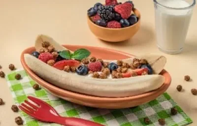 Breakfast Choco Banana Split Breakfast Choco Banana Split