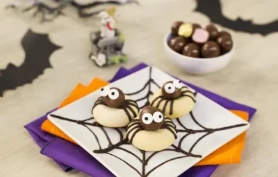 Galletas de araña halloween Galletas de araña halloween