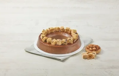 Flan de cocoa y amaranto