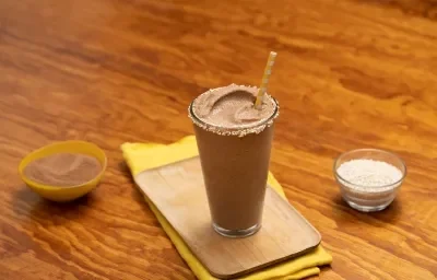 Malteada de chocolate con amaranto