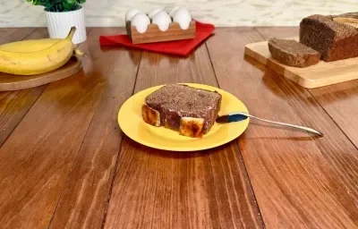 Cómo Hacer Panqué de Plátano y Chocolate