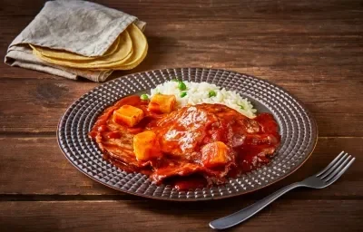 Bistec en salsa pasilla