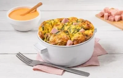 Quiche de Espinacas y Jamón Quiche de Espinacas y Jamón