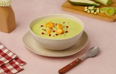 Crema de Calabaza con Poro Crema de Calabaza con Poro