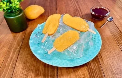 Paletas de Mango Cremoso