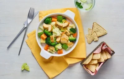 Bowl de pollo con vegetales