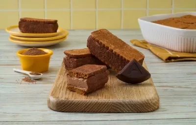 Sándwich Helado de Cheesecake de Chocolate