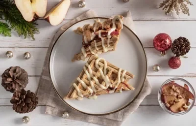 Sándwich Waffle Manzana Canela Sándwich Waffle Manzana Canela
