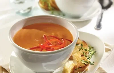 Crema de requesón con pimientos Crema de requesón con pimientos