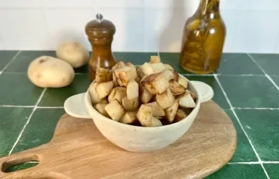 Cubos de Papa Horneados Cubos de Papa Horneados