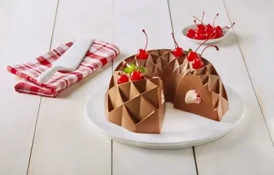 Gelatina choco cereza Gelatina choco cereza