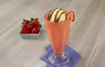 Malteada de fresa Malteada de fresa