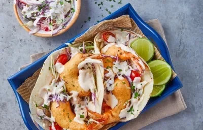 Tacos de camarón tipo ensenada