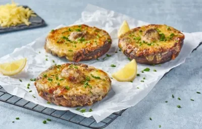 Portobello con Crema de Queso Portobello con Crema de Queso