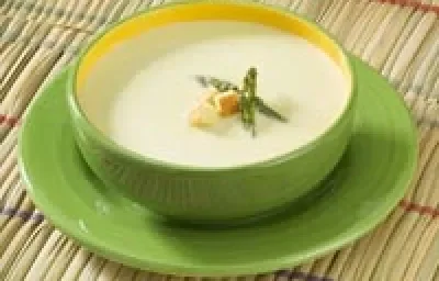 Crema de espárragos y queso Crema de espárragos y queso