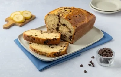 Panqué de Plátano con Chispas de Chocolate Panqué de Plátano con Chispas de Chocolate