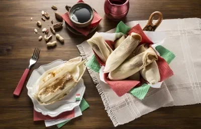 Tamales de dulce de leche Tamales de dulce de leche