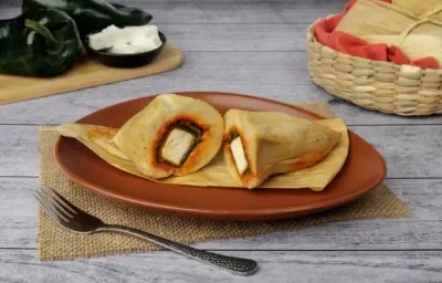 Tamal de Chile Relleno Tamal de Chile Relleno