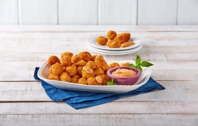 Dip agridulce con palomitas de pollo Dip agridulce con palomitas de pollo
