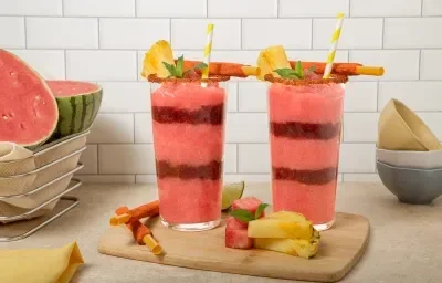 Frappé de Sandía con Jamaica