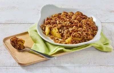 Postre de manzana con dulce de leche Postre de manzana con dulce de leche