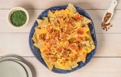 Nachos con Pollo Tajín