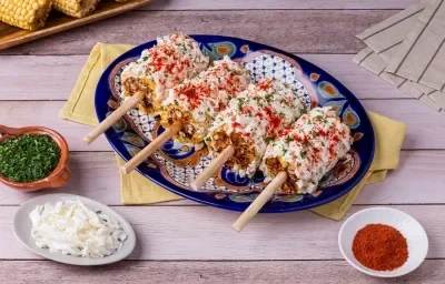 Elotes en Air Fryer